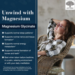 New Nordic Magnesium Glycinate bottle front displaying easy daily intake