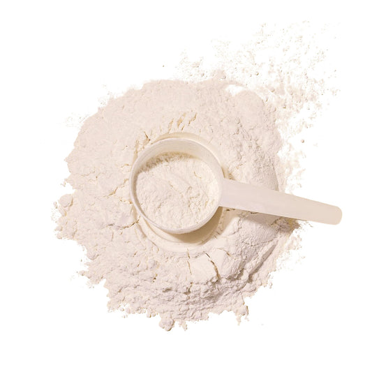 New Origins label close-up showing 28g protein per serving