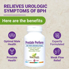 NEW ROOTS HERBAL 16-herb blend label highlights botanicals for urinary health.