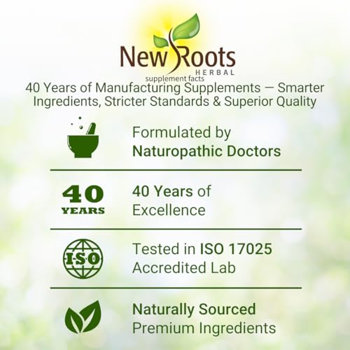 NEW ROOTS HERBAL bottle on shelf conveys complete bone-support blend.
