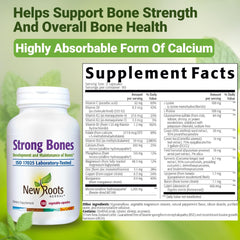 NEW ROOTS HERBAL Canada-made quality seal on bottle communicates trust.