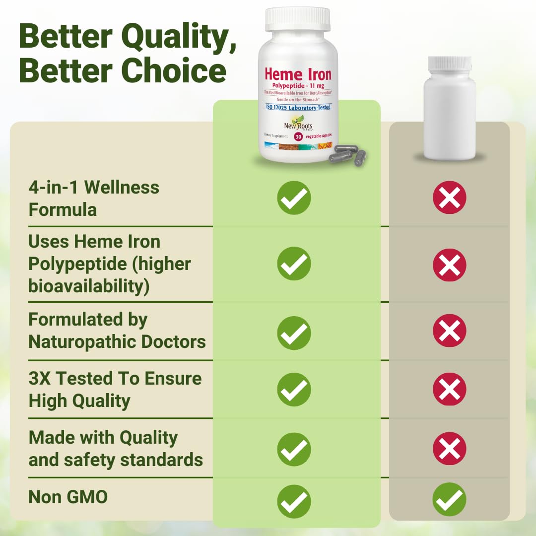 NEW ROOTS HERBAL folate and B12 support healthy blood formation