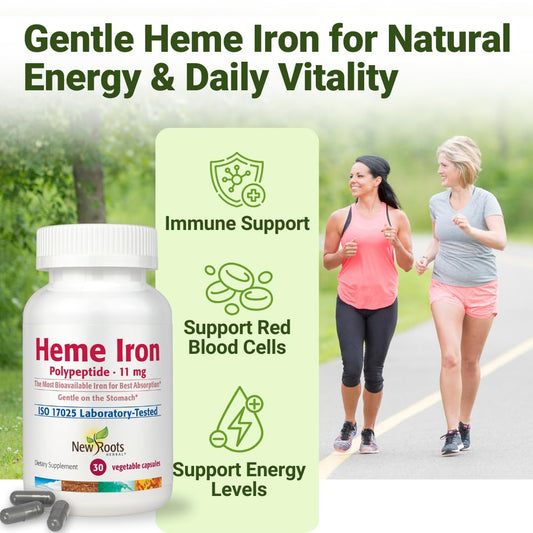 NEW ROOTS HERBAL four-in-one formula capsules support iron absorption and daily vitality