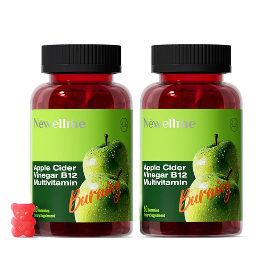 Newellme Apple Cider Vinegar Gummies with The Mother bottle for digestion support and daily balance