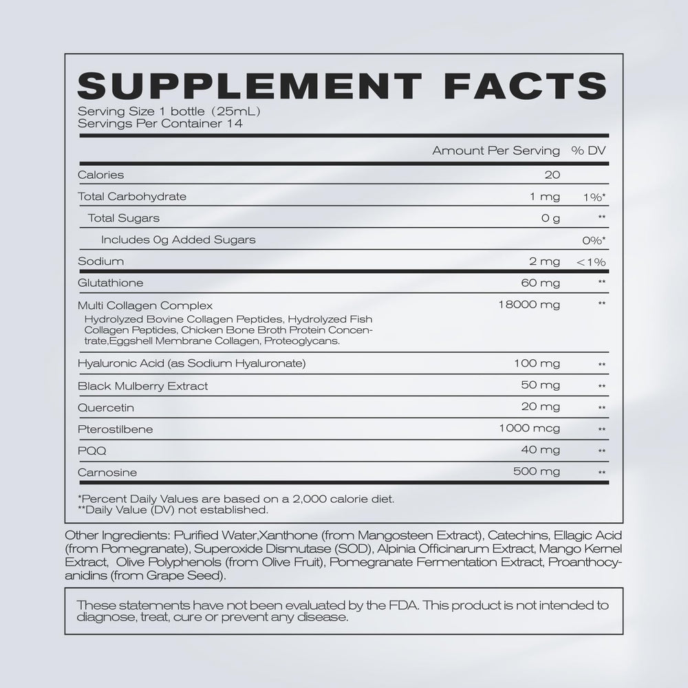 NEWELLME beauty antioxidant blend graphic highlights skin-supporting nutrients.