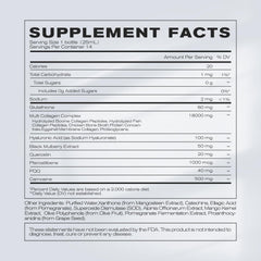 NEWELLME beauty antioxidant blend graphic highlights skin-supporting nutrients.