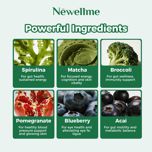 NEWELLME Super Greens Gummies close-up of a gummy with prebiotic fiber.