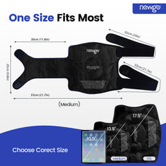 NEWGO wrap stays pliable when frozen for comfortable contact.