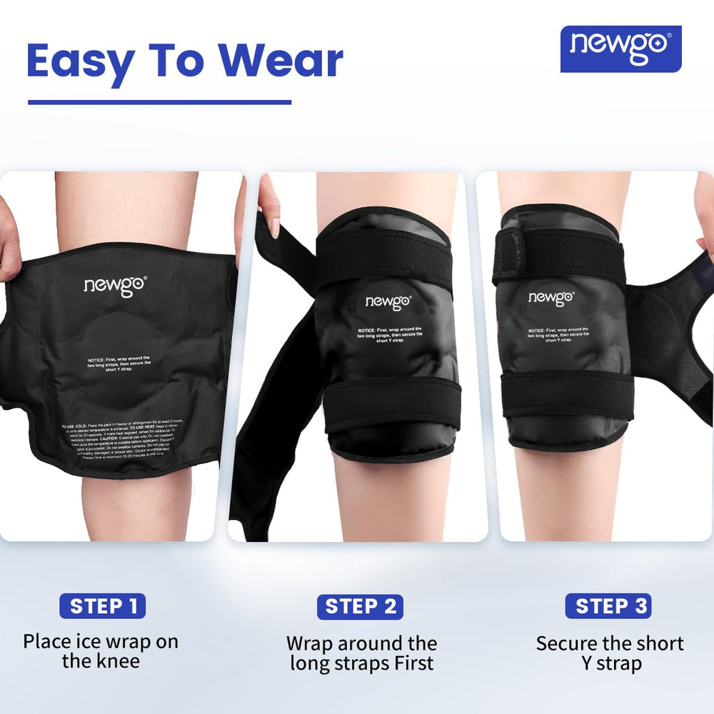 NEWGO knee ice pack suits resting or active recovery.