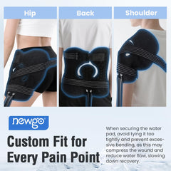 NEWGO lightweight ice machine with adjustable strap for at-home use
