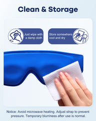 NEWLA after-surgery comfort eye mask provides gentle cooling relief.