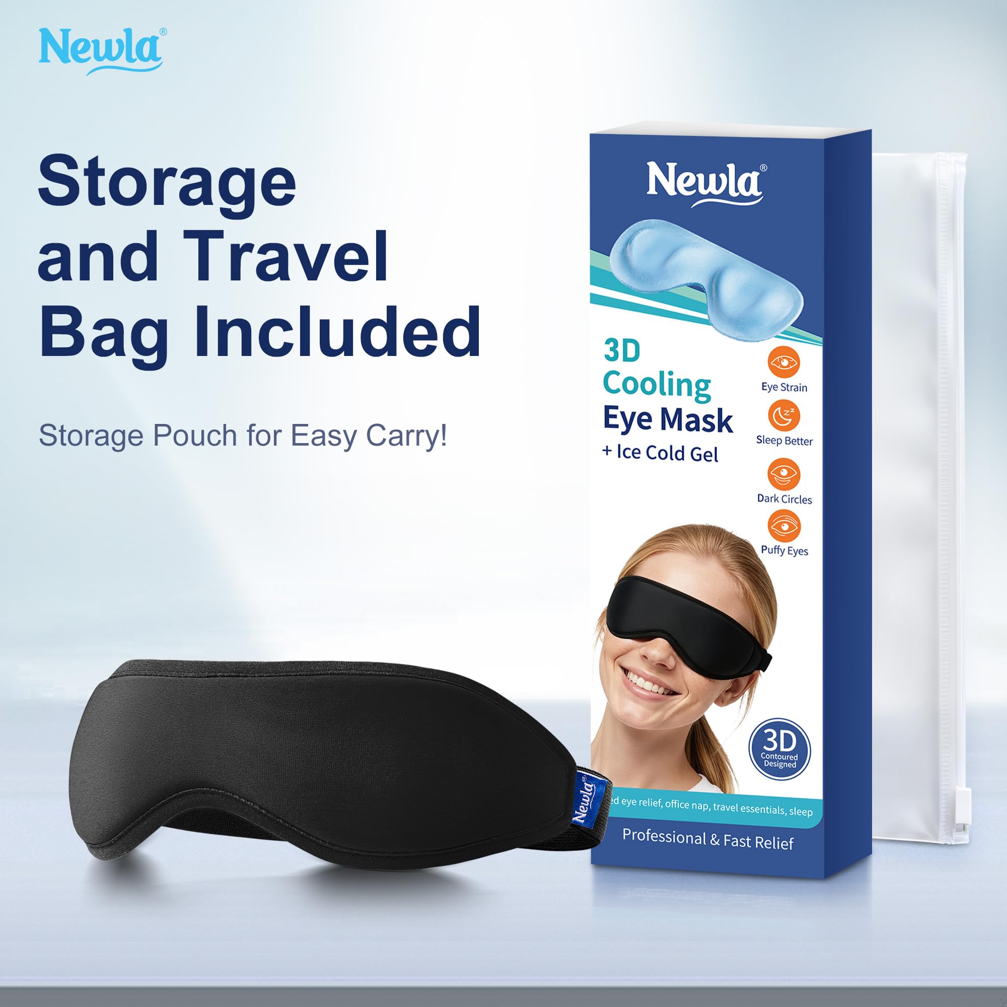 NEWLA mask with adjustable strap fits most head sizes