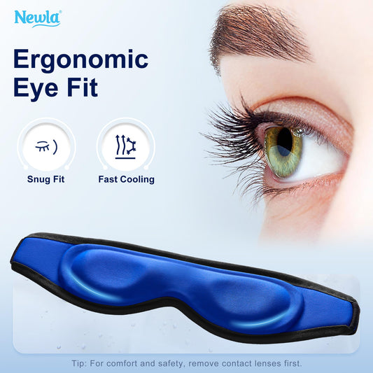 NEWLA contoured cooling eye mask fast cooling contact for puffy eyes