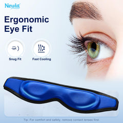 NEWLA contoured cooling eye mask fast cooling contact for puffy eyes