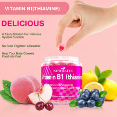 NEWOLITE B1 gummies ingredients list vegan non-GMO sugar-free formulation