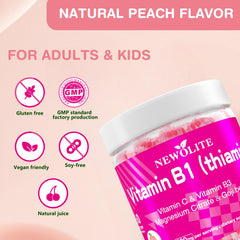 NEWOLITE B1 gummies two gummies per serving simple daily dose