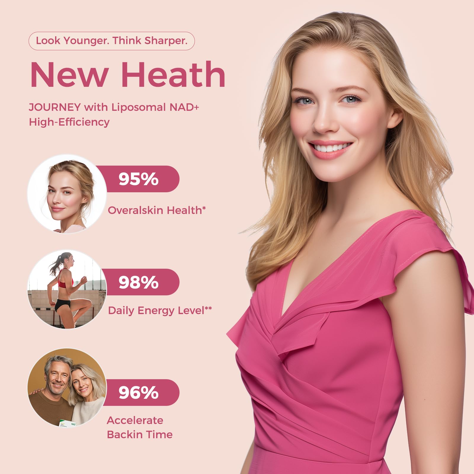 Newolite NAD+ capsules close-up reveals compact daily form.