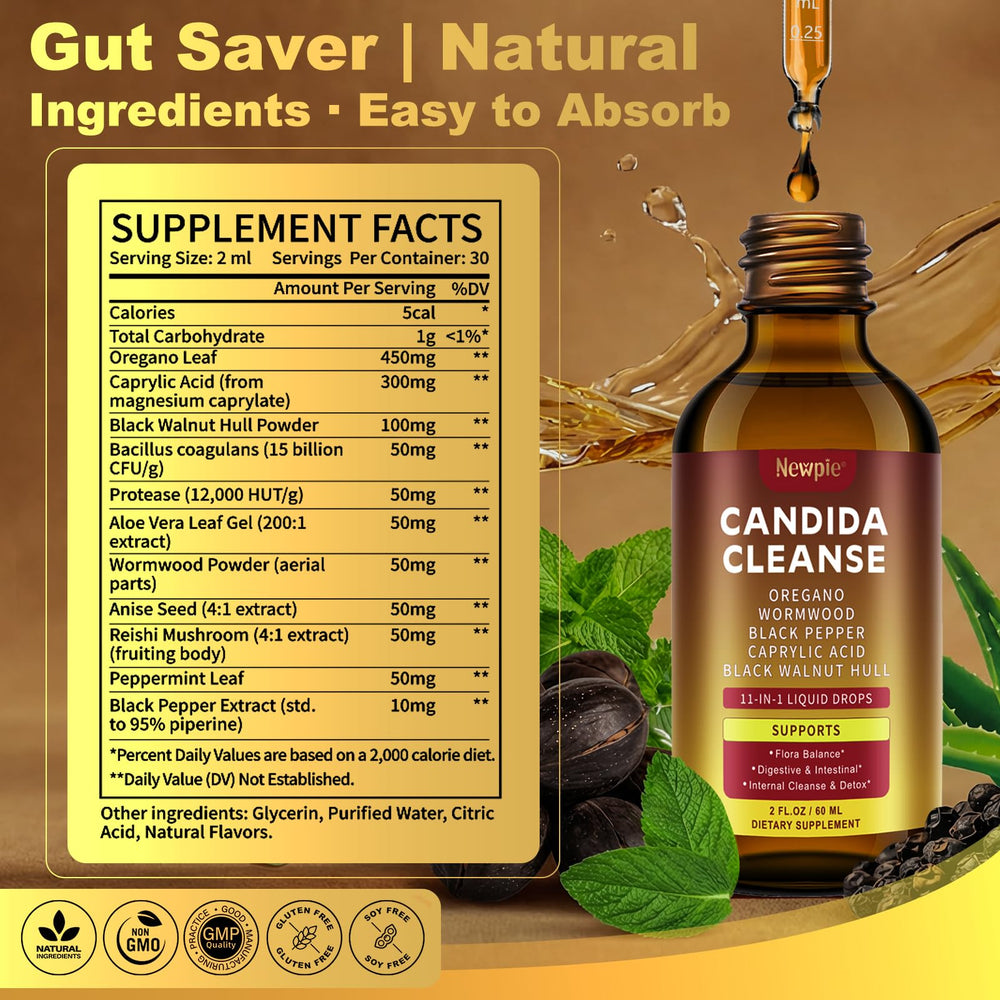 Newpie Candida Cleanse wormwood root image within the blend.