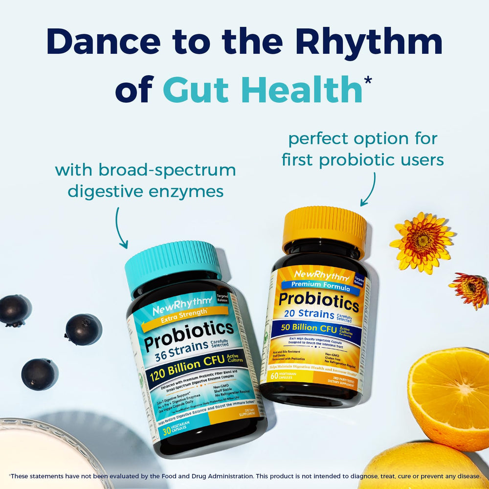 NewRhythm Probiotics made in New York for quality.