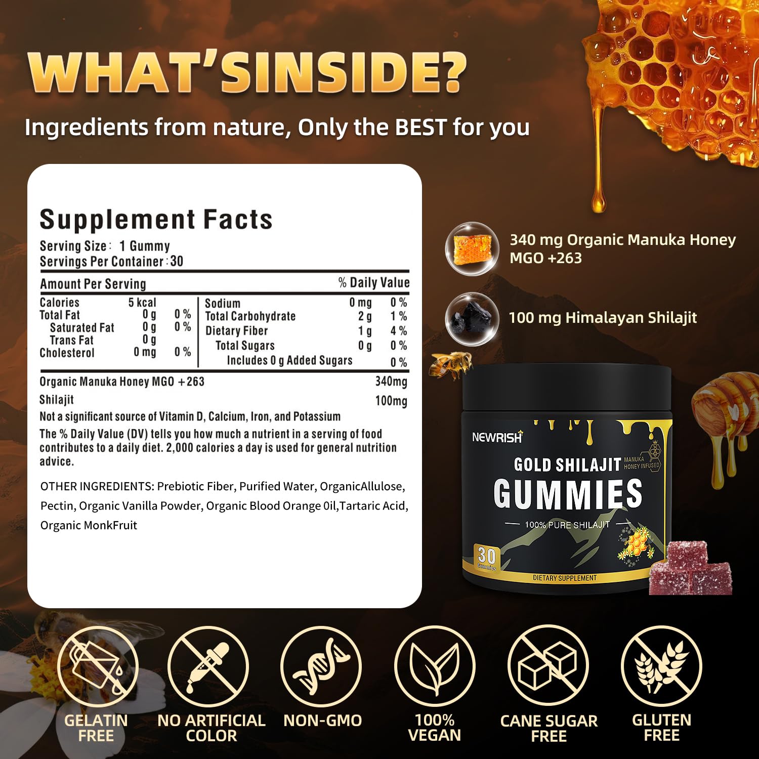 Newrish Shilajit Gummies on-the-go use for busy lifestyles