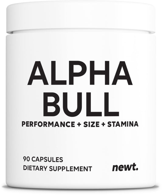 Newt Alpha Bull bottle front view for daily performance support