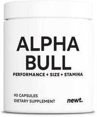 Newt Alpha Bull bottle front view for daily performance support