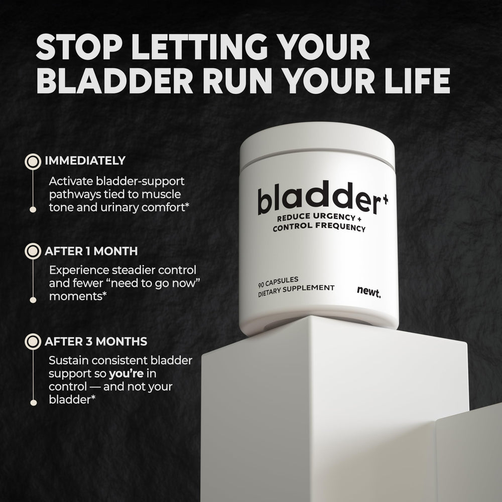Newt Bladder Plus packaging box signaling trusted labeling and quality.