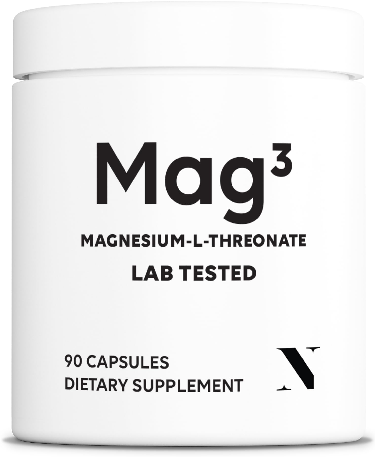 Newt Mag3 bottle front highlights high-absorption magnesium for cognitive and joint support.