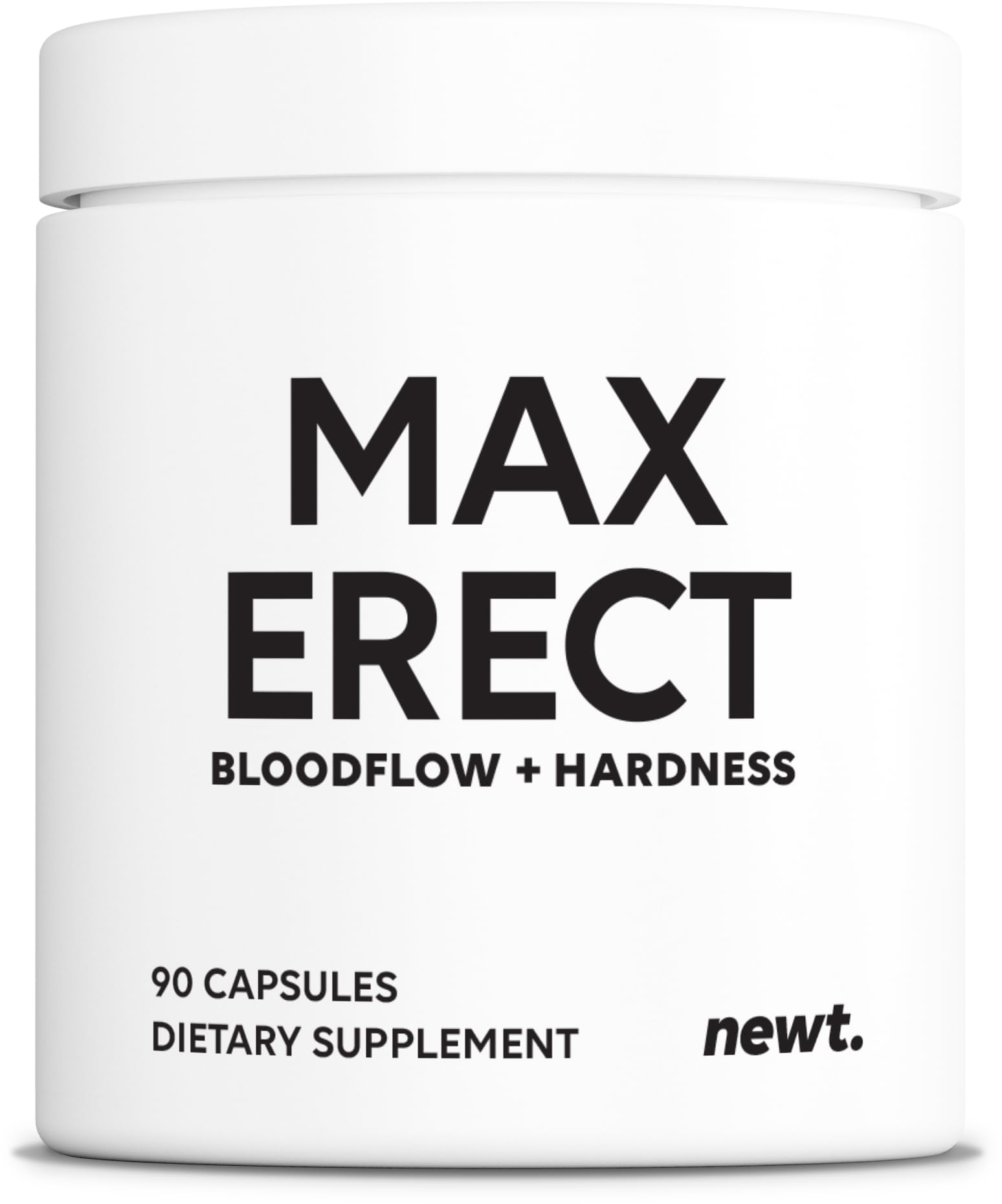 Newt Male Performance bottle front with bold branding and vitality-focused formula.