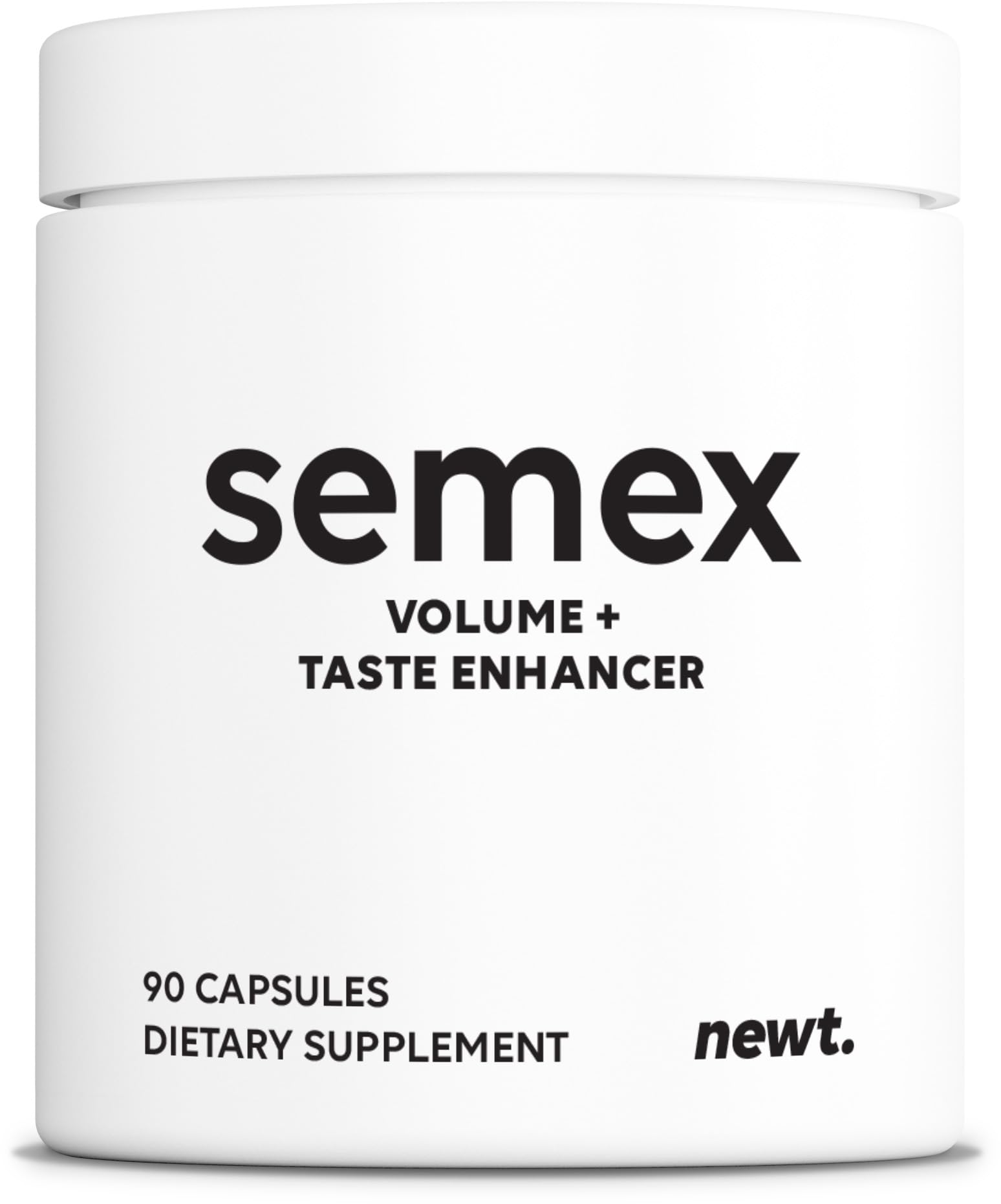 Newt SEMEX bottle displaying semen volume booster for daily support.