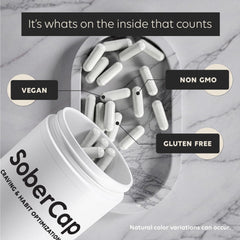 Newt SoberCap packaging on a shelf speaks to trusted, GMP-certified production.