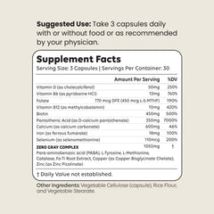 ZERO GRAY bottle pouring capsules for convenient daily use.