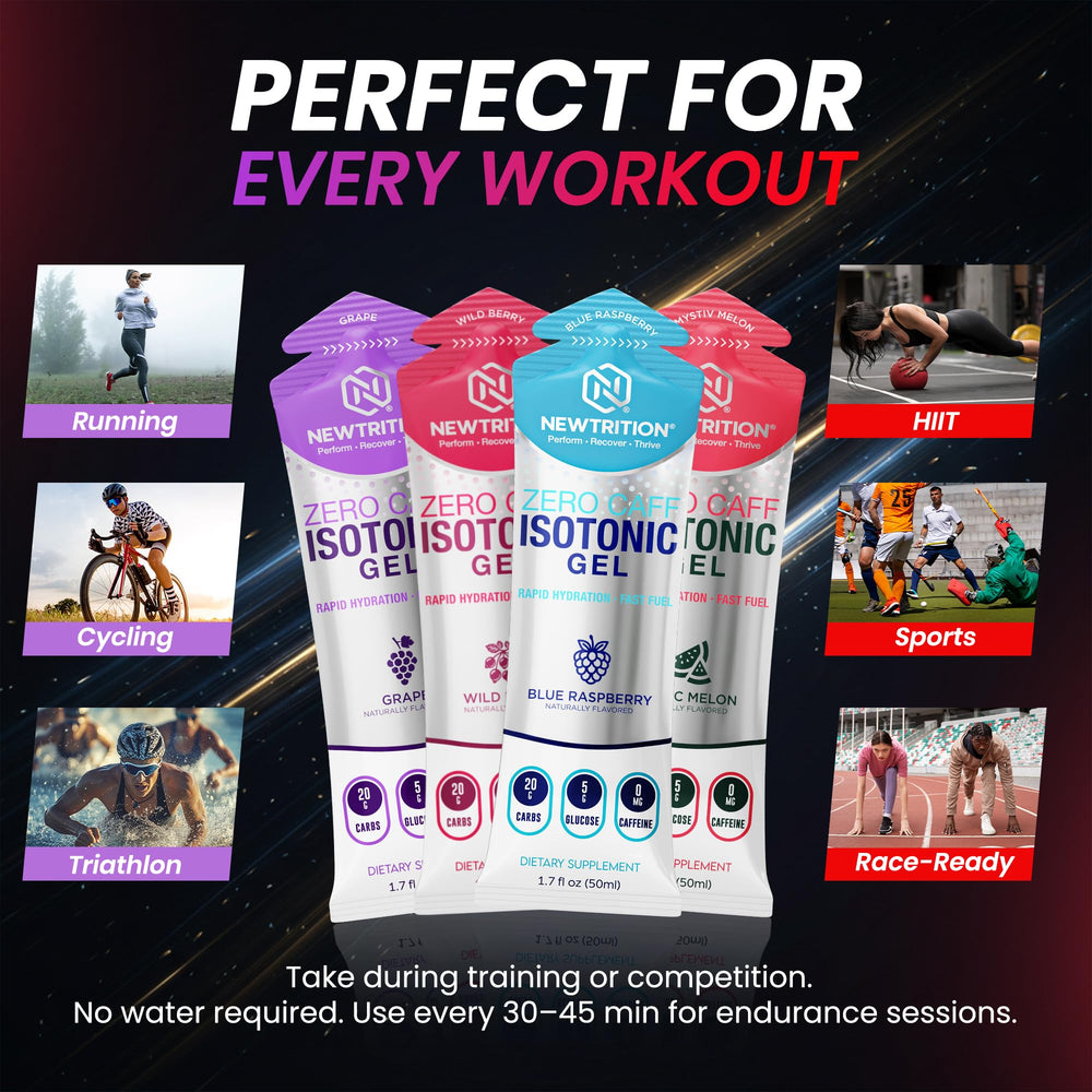 NewTrition Energy Gel Easy On Stomach reduces heaviness during workouts.