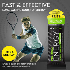 NewTrition Mystic Melon bottle offers steady energy for workouts and study.