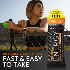 NewTrition Mystic Melon energy shot bottle offers smooth energy without crashes