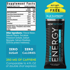 NewTrition Extra Strength Energy Shot wild-berry bottle sustains energy through tasks