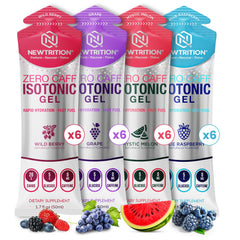 NewTrition Isotonic Energy Gel 20g Carbs for fast energy without caffeine.