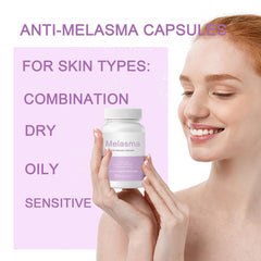 NEWUREHO Melanina capsules close-up of DIM and turmeric ingredients for skin care