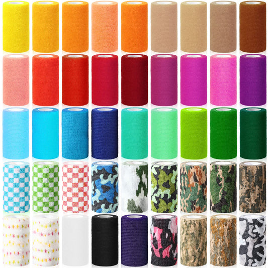Newwiee cohesive bandage roll 4in x 5yd for versatile wraps.