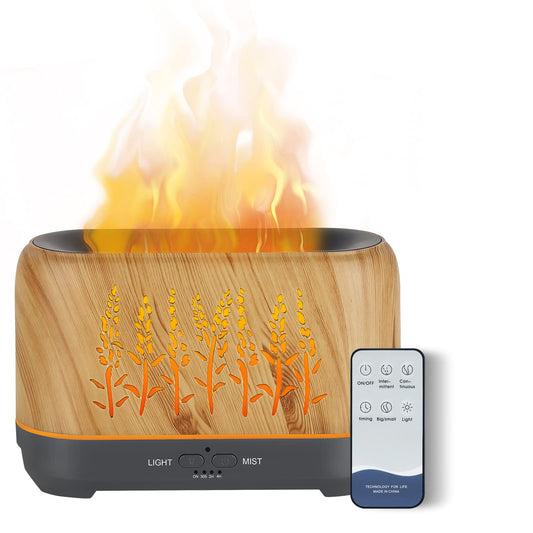 NEWYID essential oil diffuser with flame effect for a warm ambience