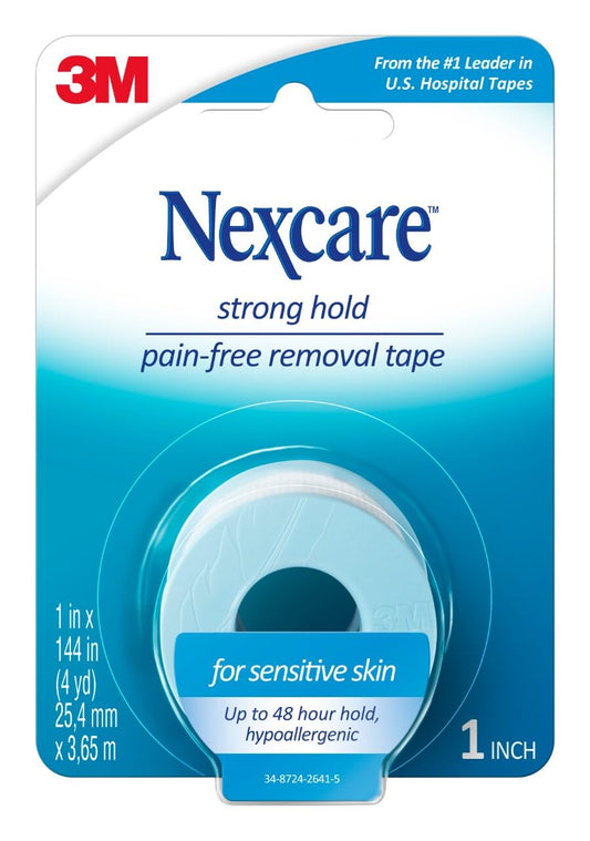 Nexcare Sensitive Skin Low Trauma Tape on fragile skin for gentle adhesion