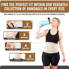 NexSkin 6-inch bandage designed for versatile body coverage.