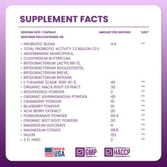 Next-Microbiome Boost Synergy front label emphasizes premium USA-made quality