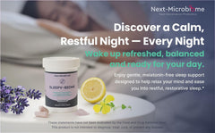 Sleepy-Biome capsules close-up highlighting non-melatonin sleep support