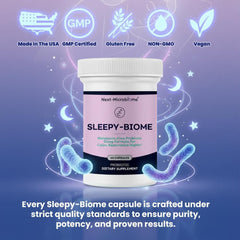 Sleepy-Biome night-time scene promoting a calm sleep routine