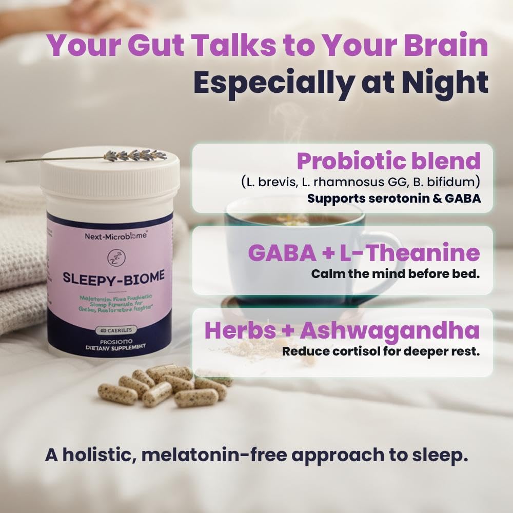 Sleepy-Biome packaging box highlighting premium vegan formula