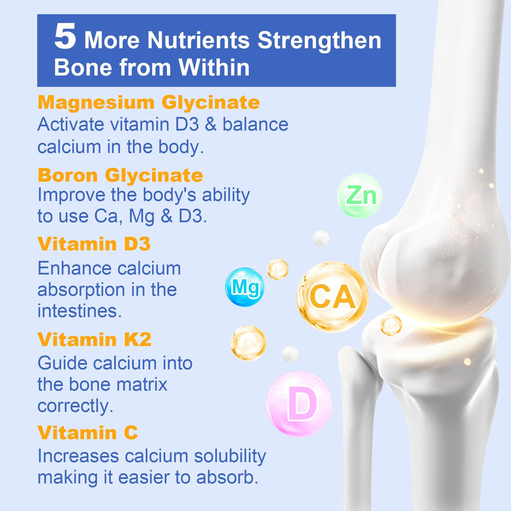 Nextdia 5 probiotic strains shown to support calcium absorption.