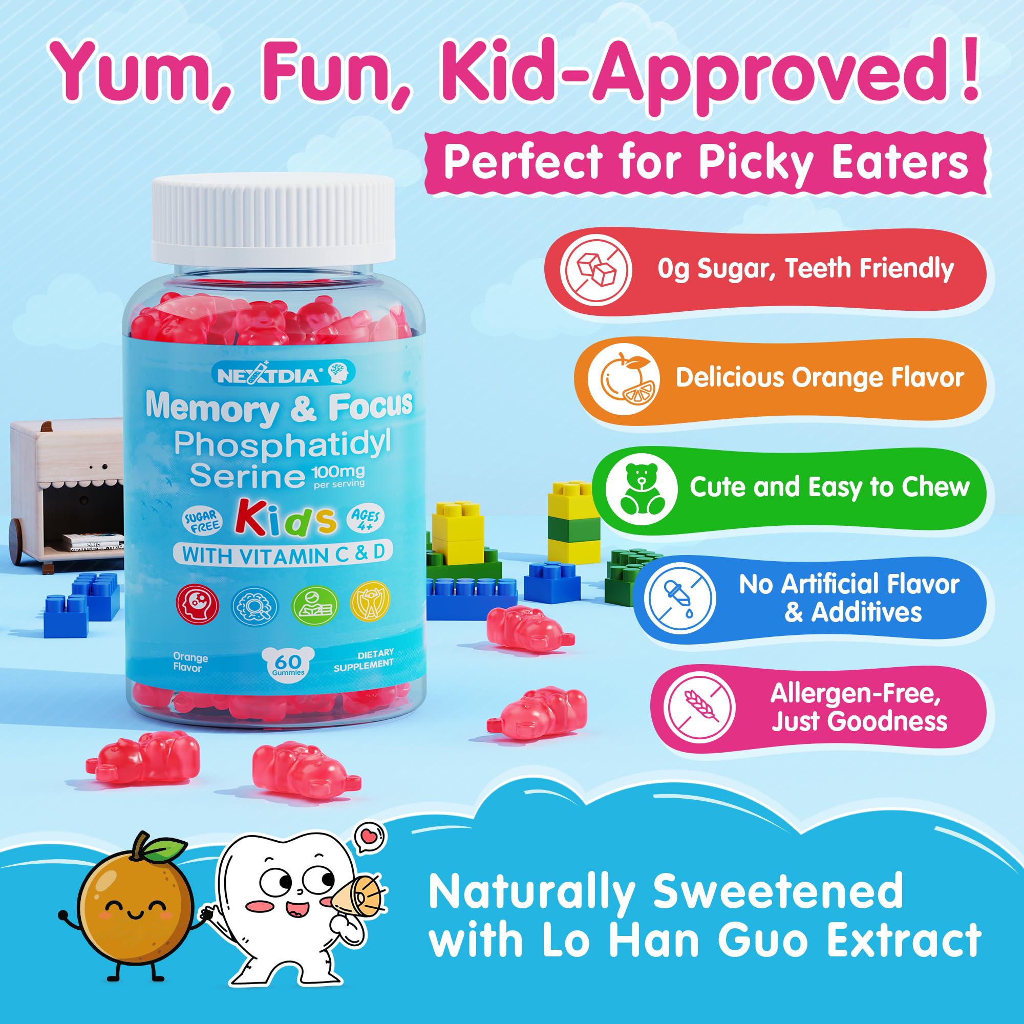 Nextdia allergen-friendly gummies are vegan, gluten-free, dairy-free and nut-free
