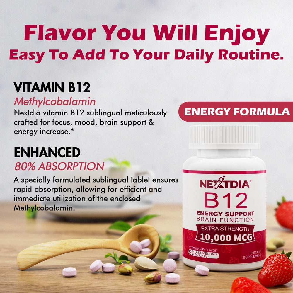 Nextdia B12 180 servings bottle for six months