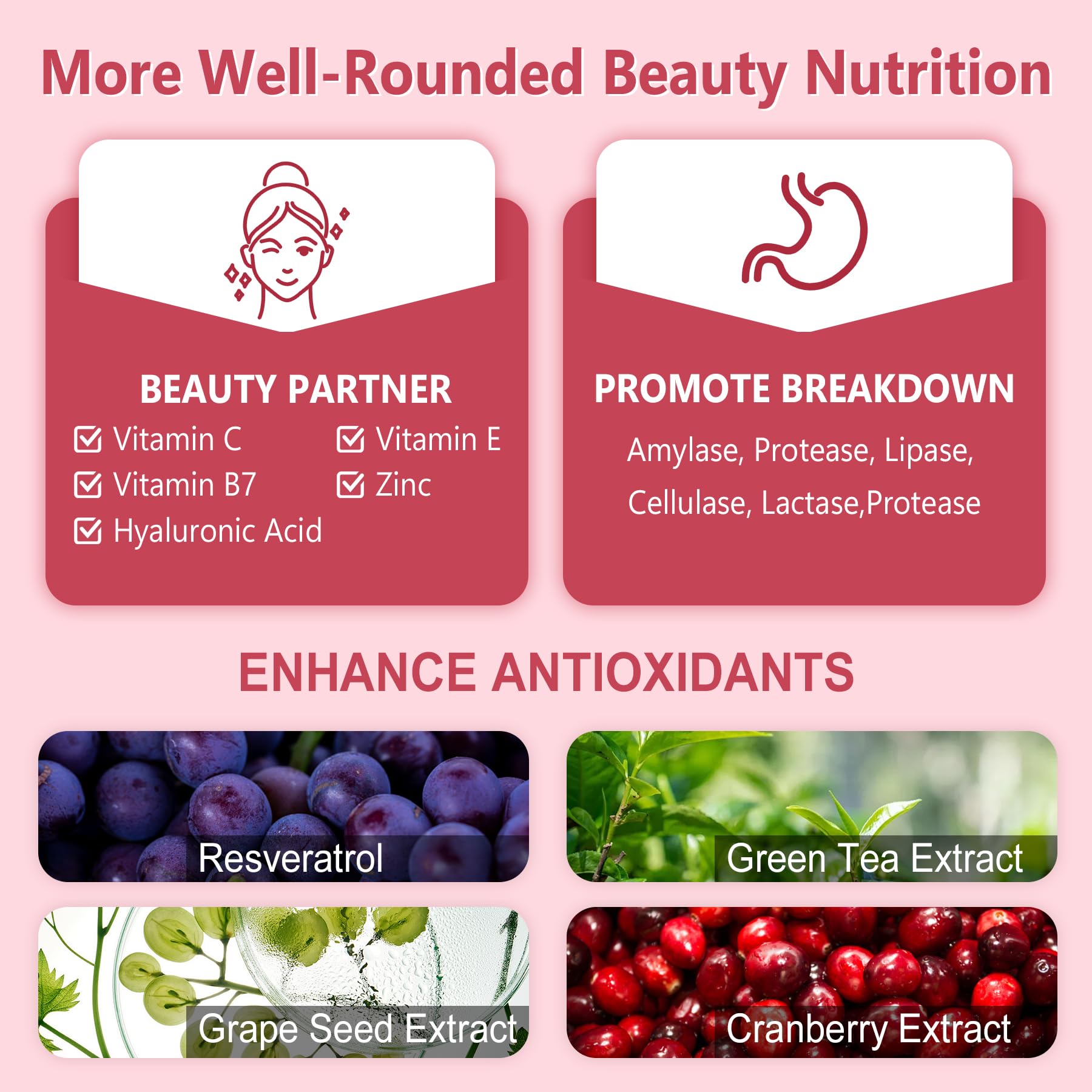 Nextdia biotin plant blends ingredients panel closeup